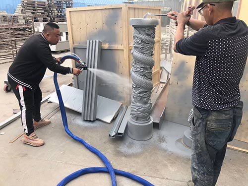 泡沫雕塑上面噴聚脲結(jié)實嗎 液壓聚脲噴涂機(圖1) 泡沫雕塑上面噴聚脲結(jié)實嗎 液壓聚脲噴涂機