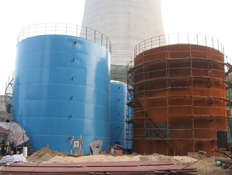 化工廠儲存罐聚脲噴涂(圖1) 化工廠儲存罐聚脲噴涂